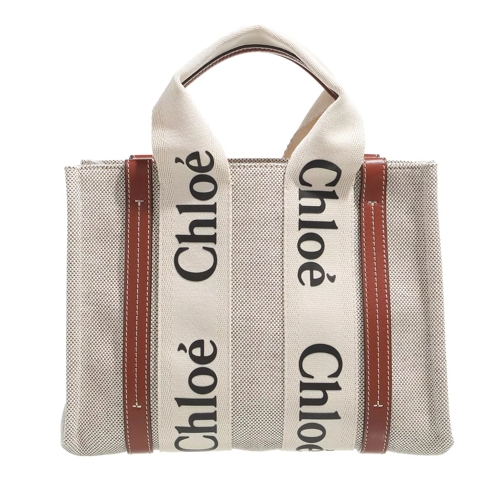 Chloé Woody Handle Bag Beige Rymlig shoppingväska