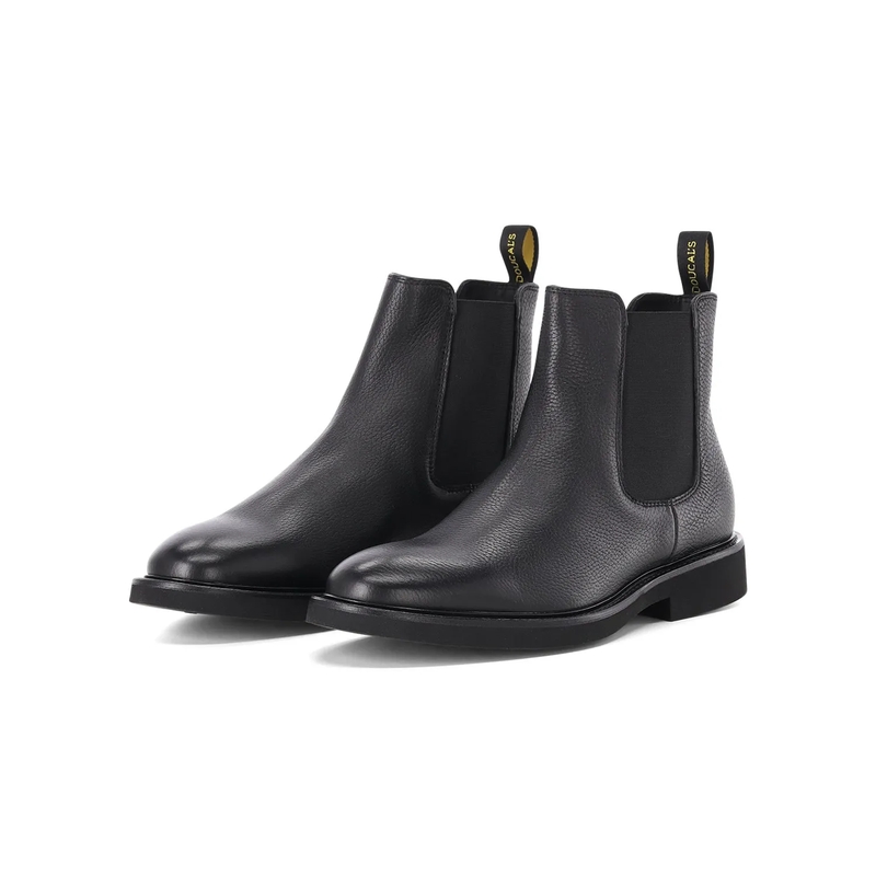 Doucal's Stiefeletten Boots aus Kalbsleder schwarz
