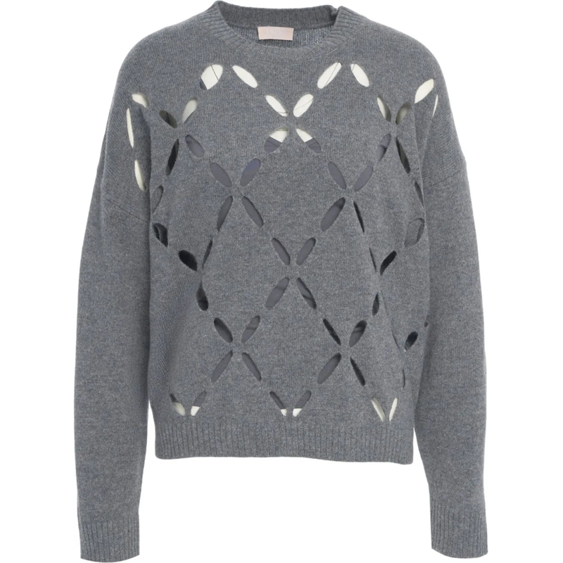 LIU JO  Sweater with cut-outs grau