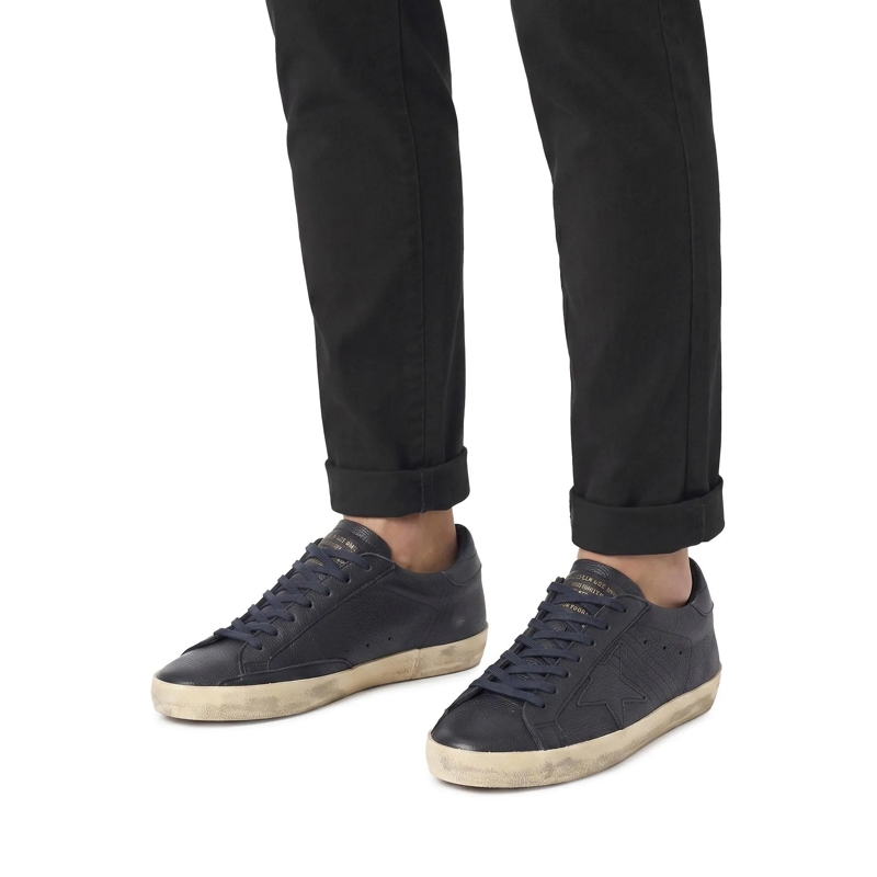 Golden Goose Schnürschuhe Sneaker Super-Star Classic dunkelblau(Image 2)