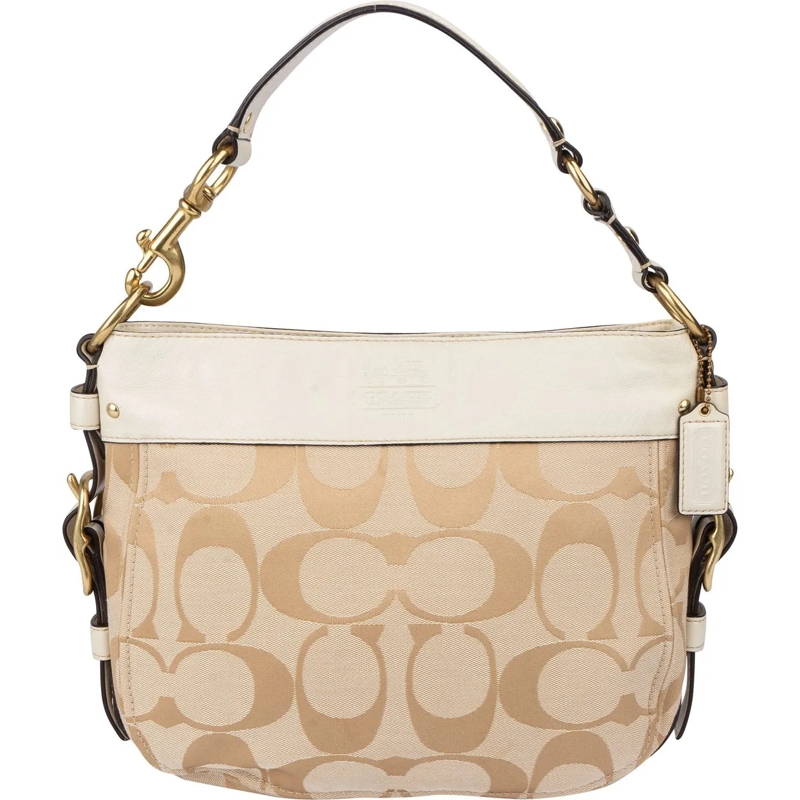 Coach Tote Coach Classic Monogram Handbag beige