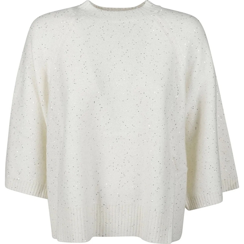 Fabiana Filippi Truien Threequarters Sleeve Sweater White weiß