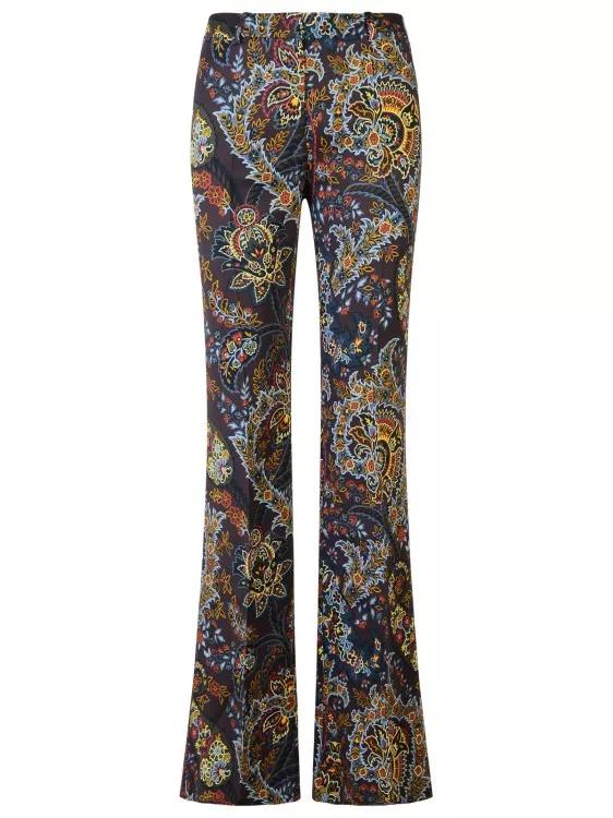 Etro - Brown Viscose Trousers - Größe 42 - braun