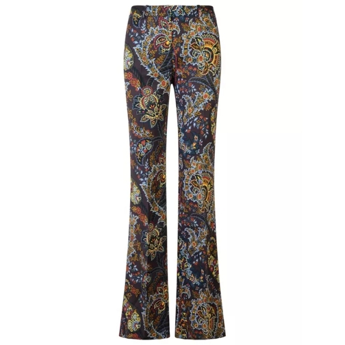 Etro Brown Viscose Trousers Brown 