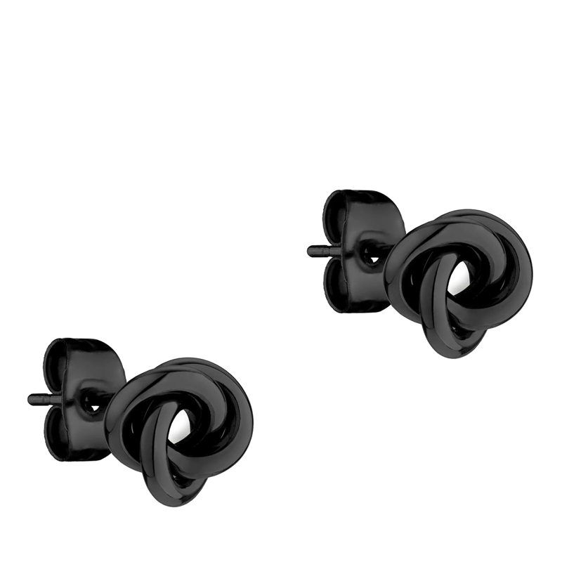 Liebeskind Berlin Ohrstecker Edelstahl Ohrringe schwarz