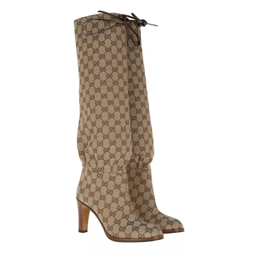 Gucci GG Canvas Boots Beige Laars