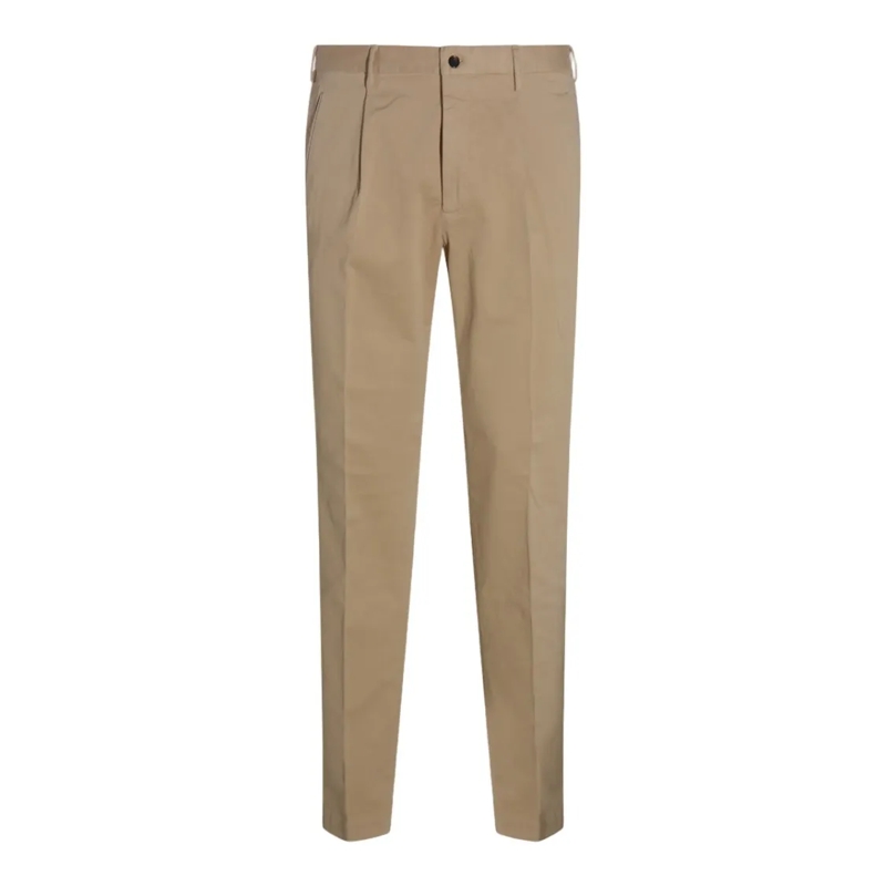 Incotex Anzugshose Classic Straight-Leg Trousers Neutrals