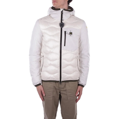 Blauer Daunenjacken Coats White weiß