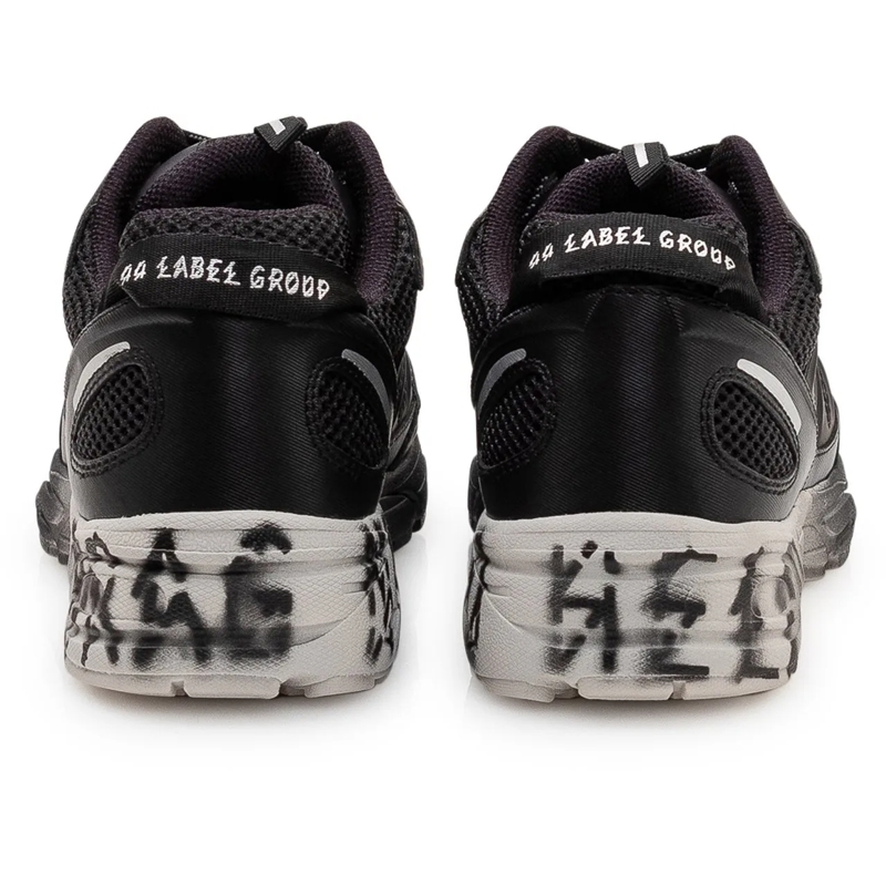 44 Label Group Low-Top-Sneaker Sneakers Dragger con Lacci e Inserti in Mesh schwarz(Image 3)