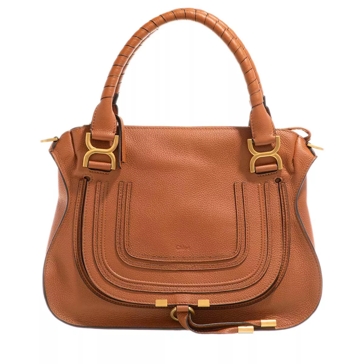 Chlo Marcie Medium Shoulder Bag Tan Satchel