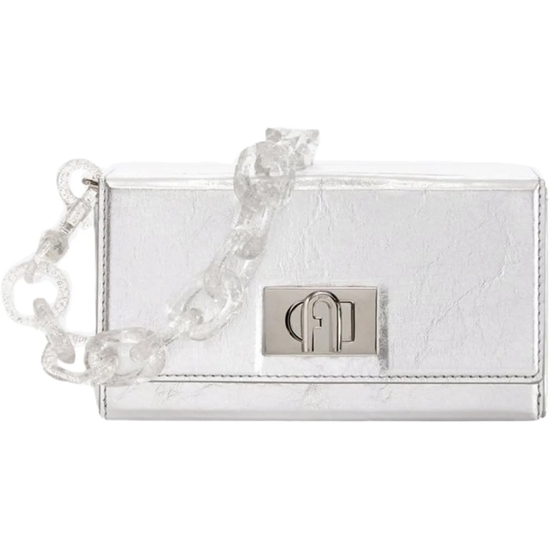 Furla Tote Bloombag Mini Shoulder Bag silber