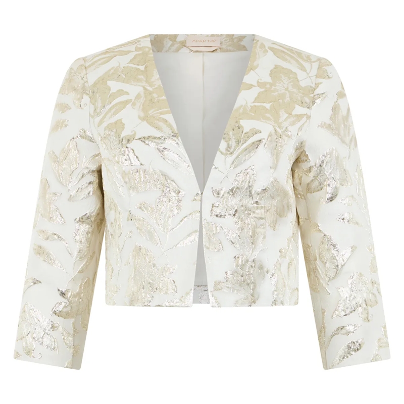 Apart Blazer Jacquard Bolero gold