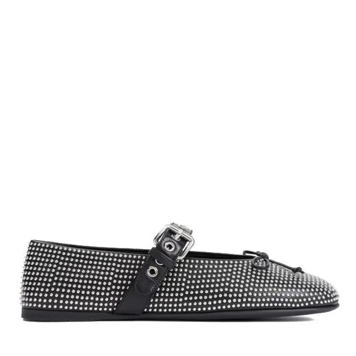 Miu Miu Ballerine Black Calf Leather Ballerina Black