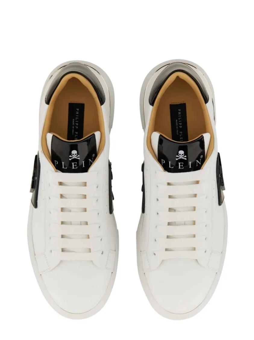 Thumbnail - Philipp Plein Low-Top Sneaker - Calf Leather Sneakers - Gr. 45 (EU) - in Weiß - für Damen