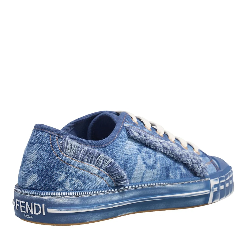 Fendi Low-Top-Sneaker Domino Sneaker Denim Blue(Image 4)