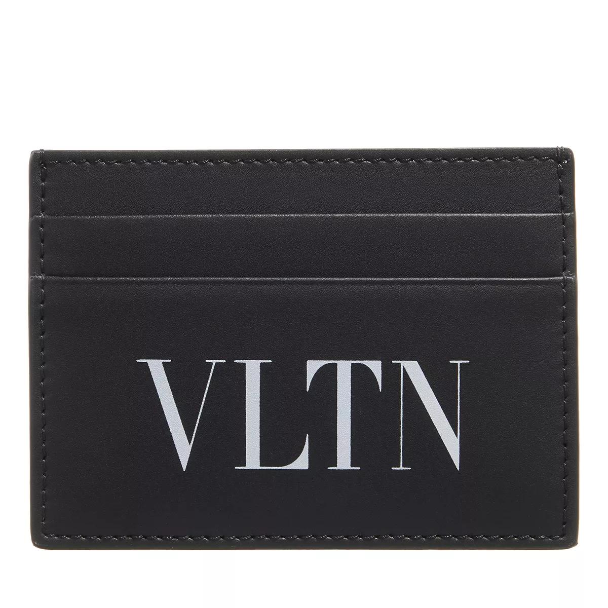 Valentino Garavani Portemonnaies - Logo Print Cardholder - Gr. unisize - in Schwarz - für Damen