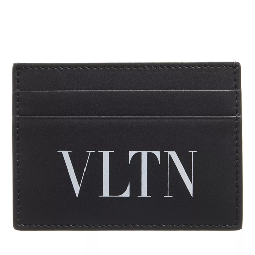 Valentino Garavani Logo Print Cardholder Black Card Case