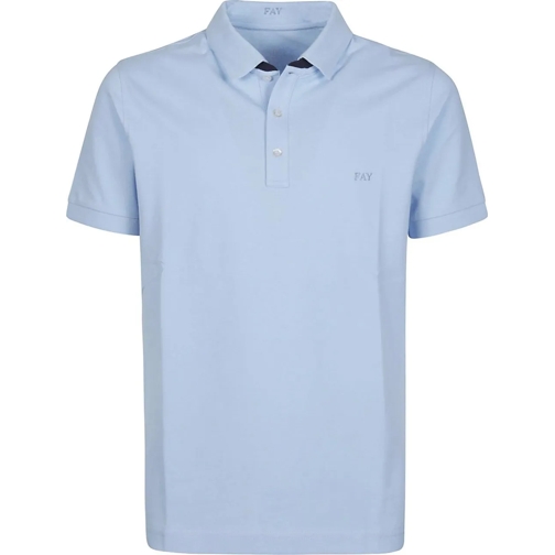 Fay Polo shirt Piquet Polo Shirt Blue blau