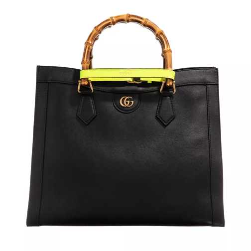 Gucci Medium Diana Tote Bag Leather Black/Fluo Draagtas