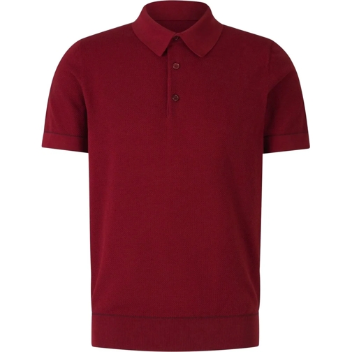 Brioni T-shirts Sea Island Piqu� Polo rot