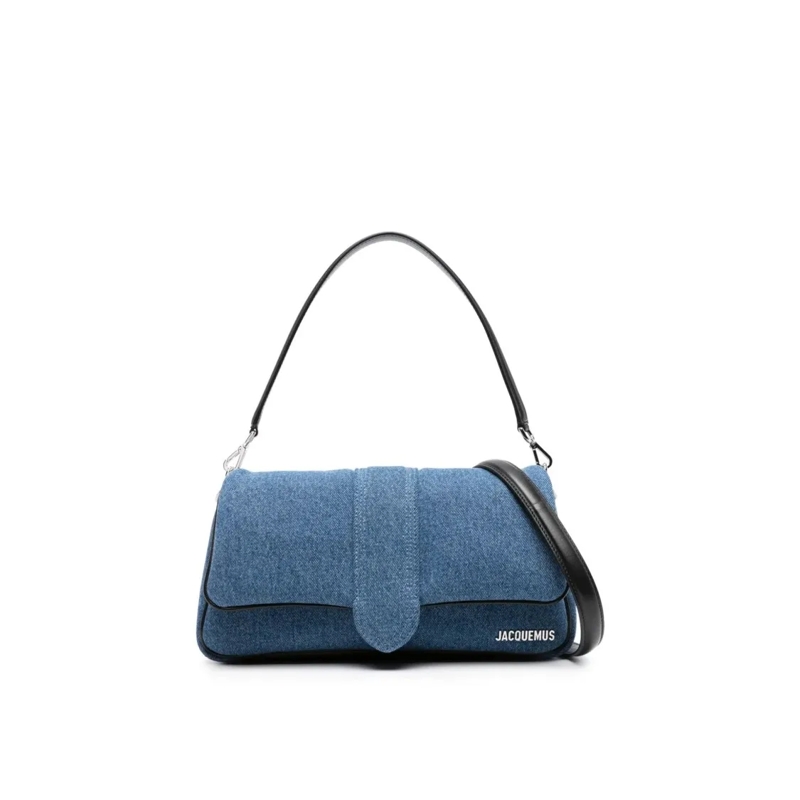 Jacquemus Schoudertas Le Bambimou Denim Bag Blue
