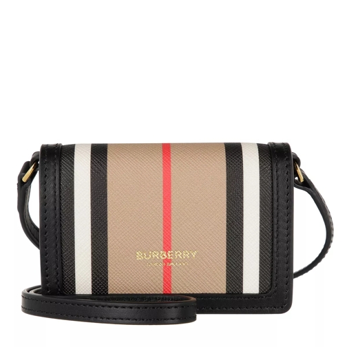 Burberry Icon Stripe Strapped Cardholder Archive Beige Overslagportemonnee