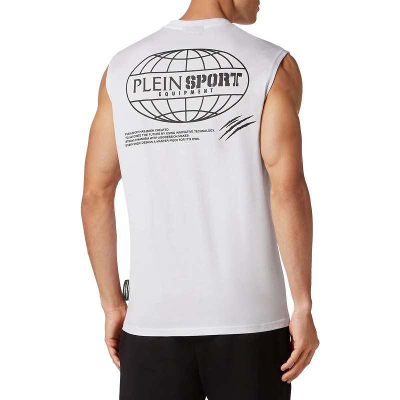 Plein Sport Top Tanktop Multilogo weiss(Image 2)
