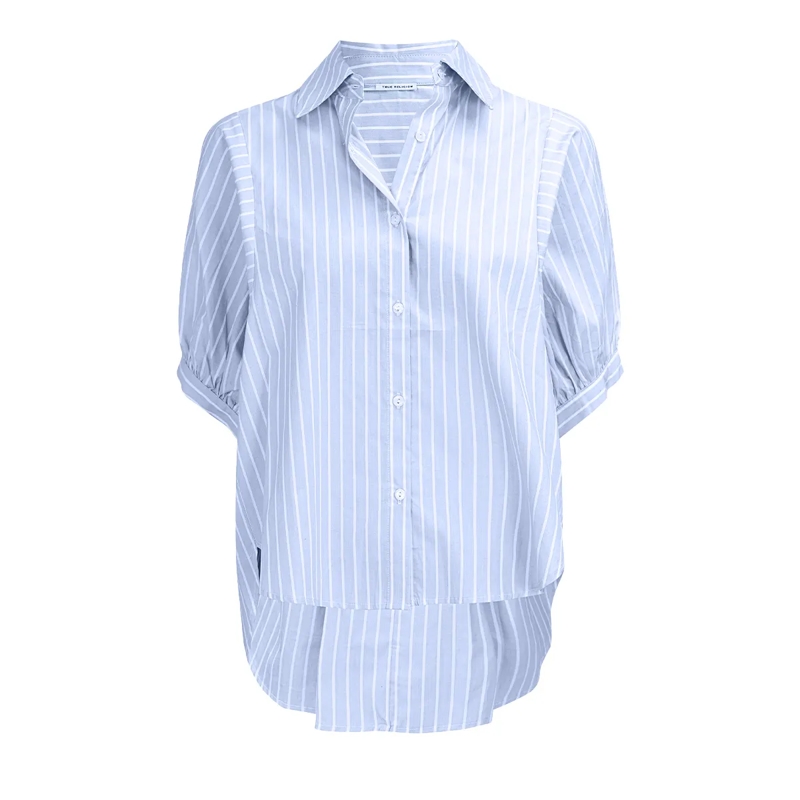 True Religion Bluse Bluse EMMA hell-blau