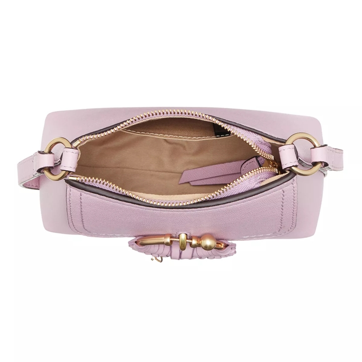 Joan Small Leather Crossbody Bag in Pink - See By Chloe