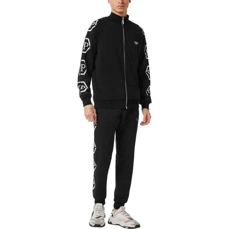 Philipp Plein Daunenjacke Jogging-Jacke Hexagon schwarz(Image 4)