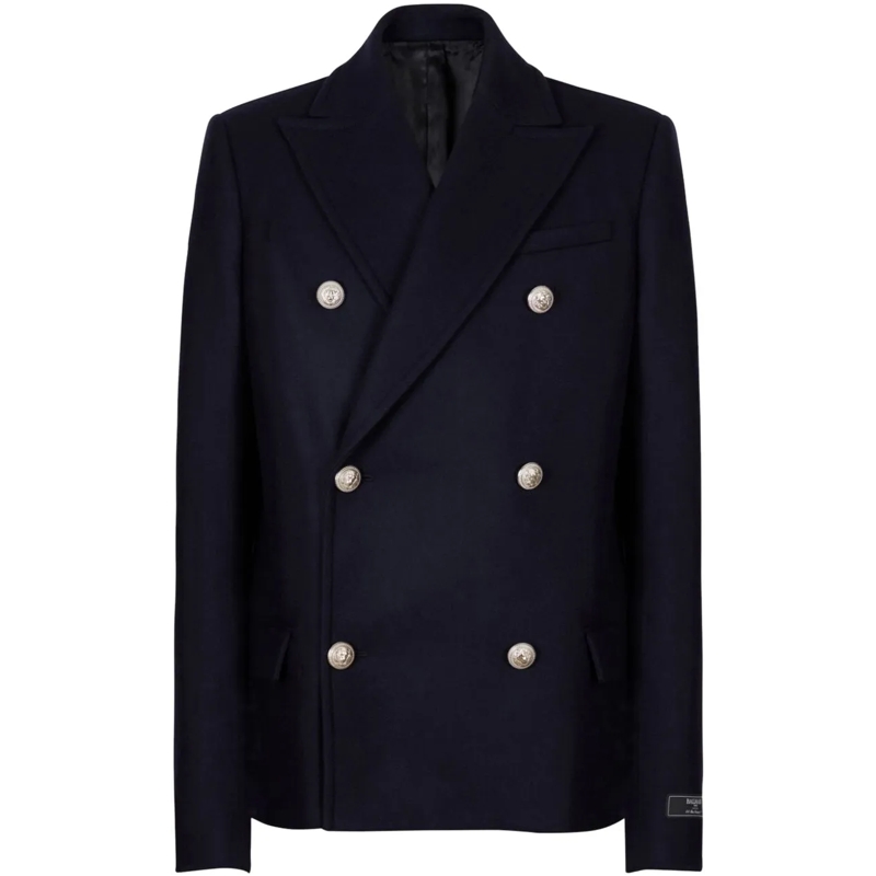 Balmain Doudoune Coats Blue blau