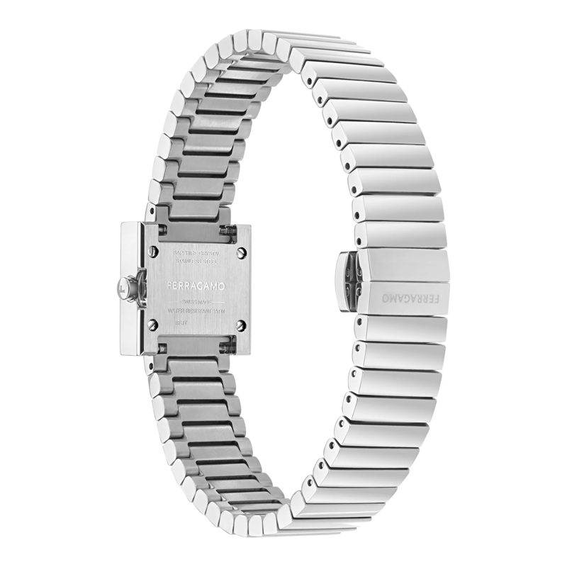 Salvatore Ferragamo Quarzuhr Quarz Analog Uhr Jt- Ferragamo Portrait silber(Image 2)