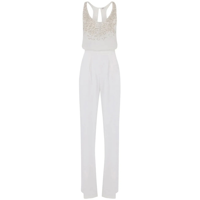 Elisabetta Franchi  Trousers Ivory weiß