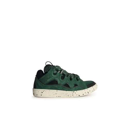 Lanvin Curb' Green Leather Blend Sneakers Green Low-Top Sneaker