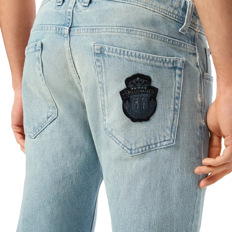 BILLIONAIRE Jeans mit geradem Bein Jeans Gerader Schnitt blau(Image 4)