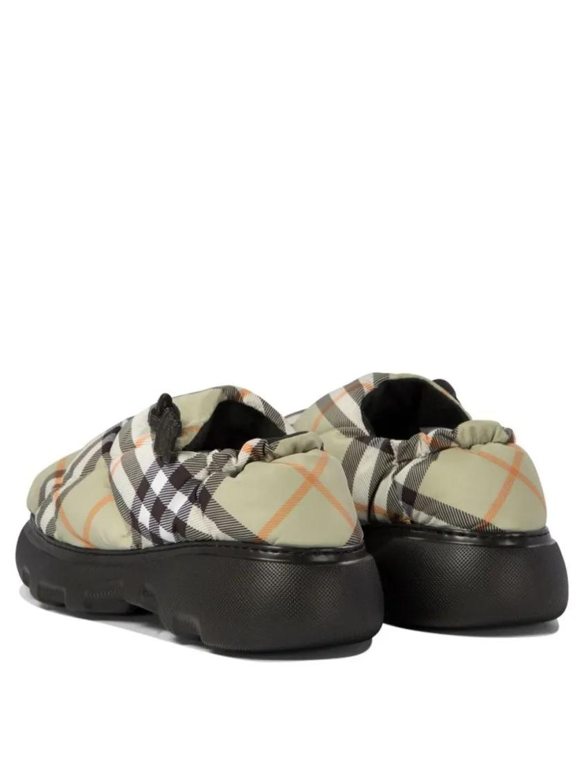 Thumbnail - Burberry Slipper & Pantoletten - Quilted Green Sandals With Classic Check Pattern - Gr. 36 (EU) - in Schwarz - für Damen