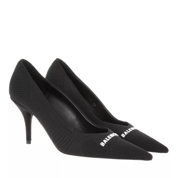 Black and best sale white womens pumps