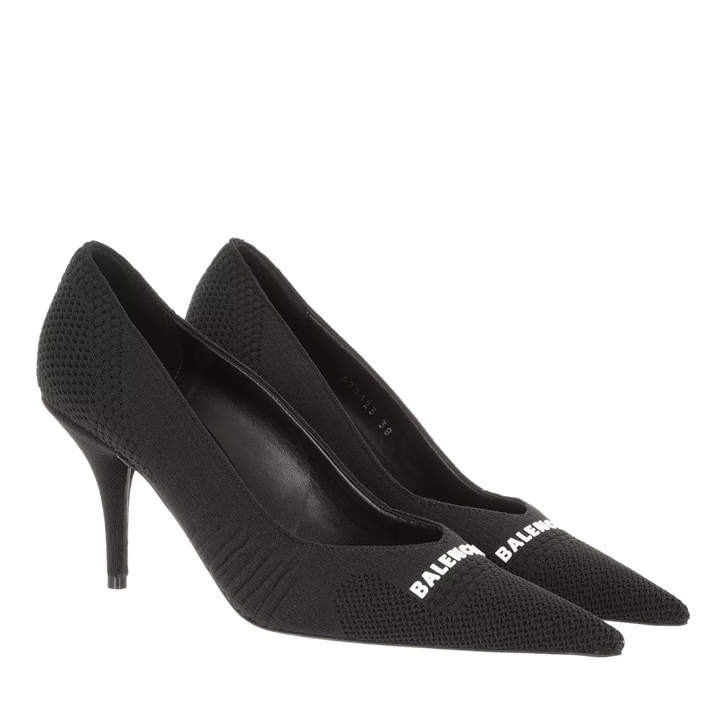 Black and white hot sale high heel pumps