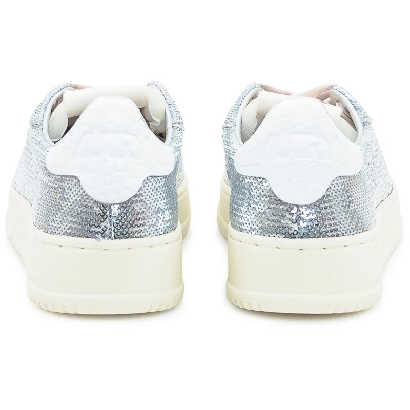 Autry International Low-Top-Sneaker Sneakers Autry Rose Medialist Low con Paillettes A silber(Image 3)