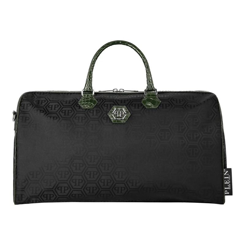 Philipp Plein Weekender Henkel Tasche Monogram schwarz