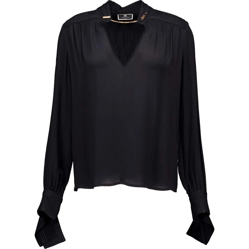 Elisabetta Franchi Chemisier Elisabetta Franchi  Blouses Zwart Ca03037e2 schwarz