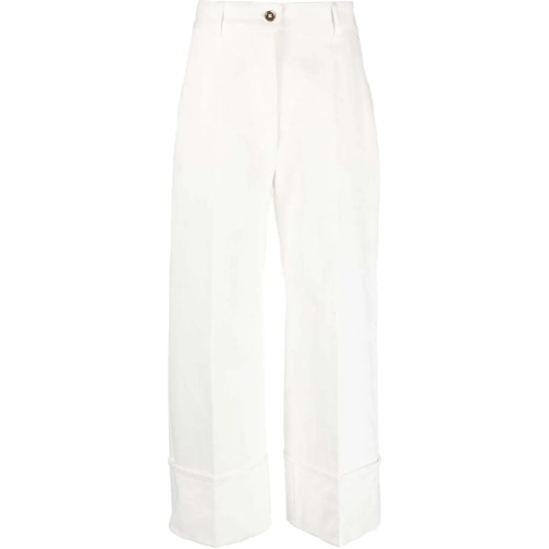 Patou Pantalons Trousers White weiß