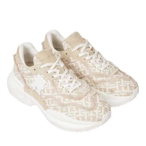 Tommy Hilfiger Low-Top Sneaker Jacquard Monogram Sneakers beige