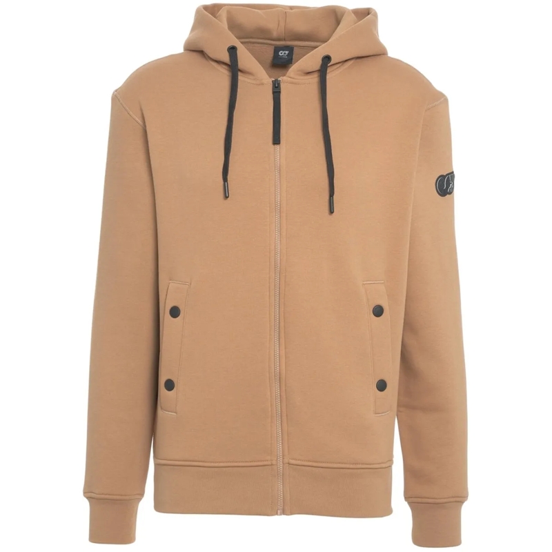 Alpha Tauri  Hoodie with zipper beige