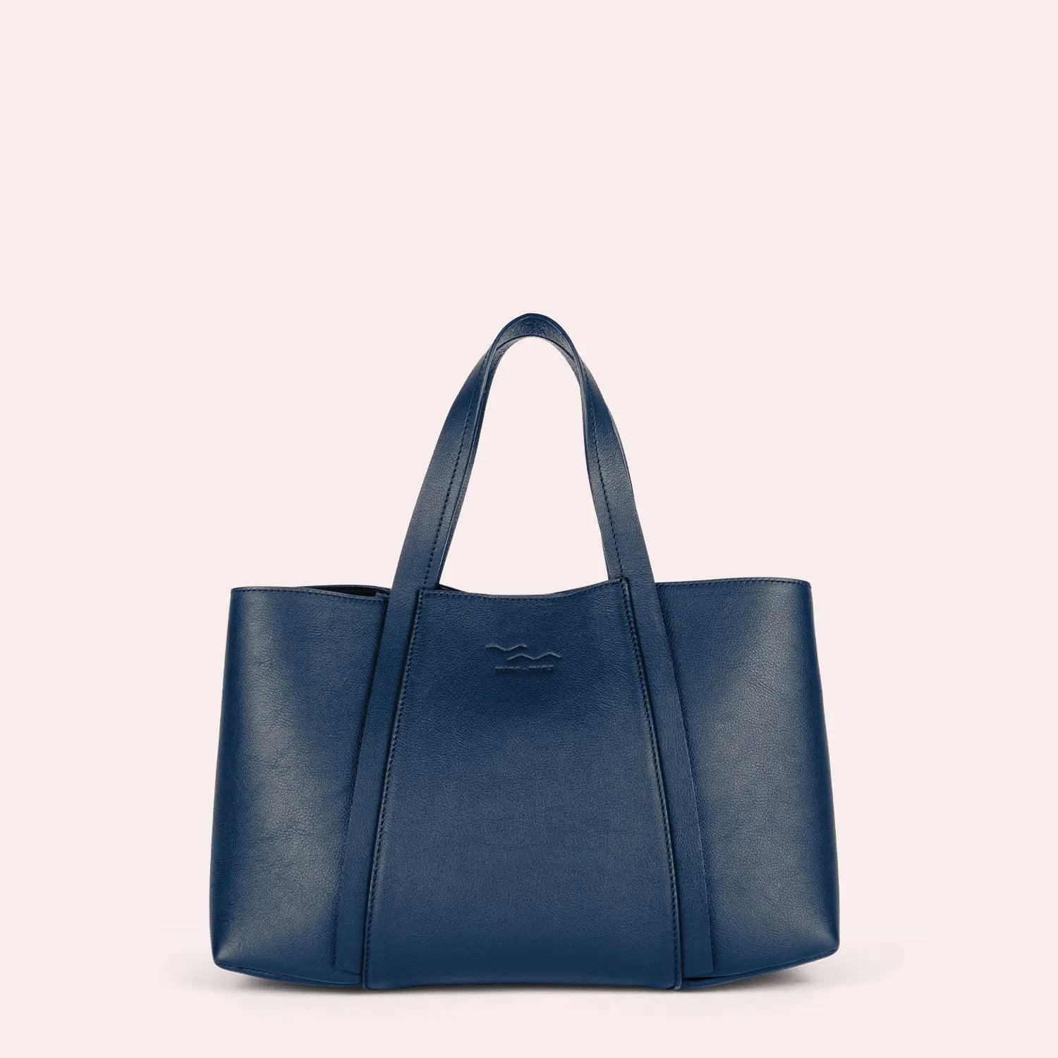 mine mina Totes - MARIT - die mittelgroße Handtasche für Damen - Gr. unisize - in Blau - für Damen