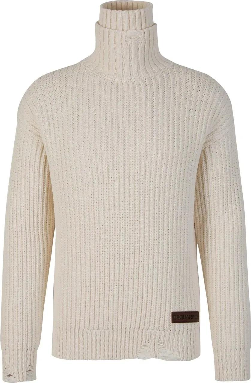 Thumbnail - Dsquared2 - Duplo Neck Knitted Sweater - Größe XL - bunt