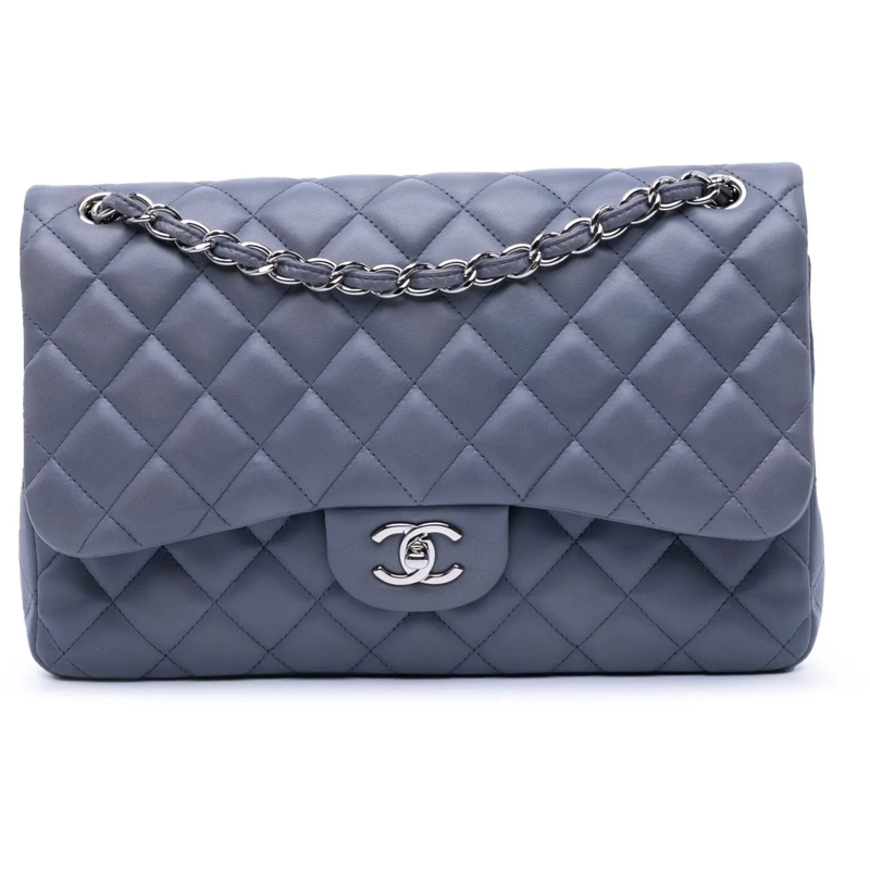 Chanel Sac à bandoulière Jumbo Classic Lambskin Double Flap lila