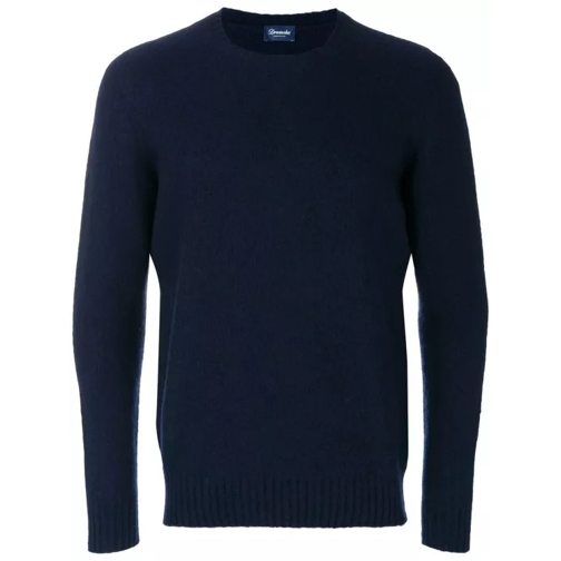 Drumohr Crew Neck Jumper Blue 