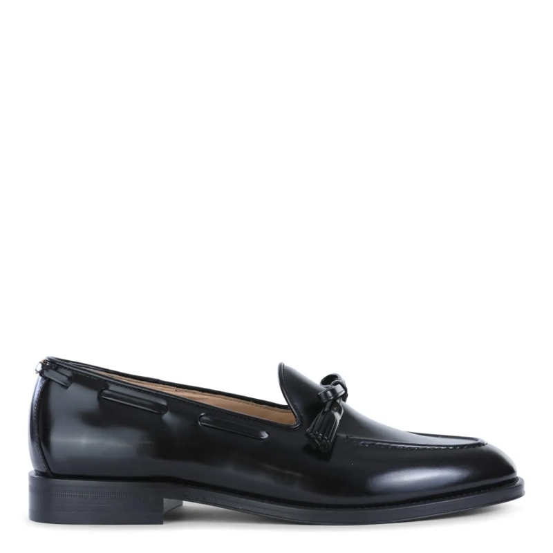 Valentino Garavani Loafer Black Leather Loafers Black