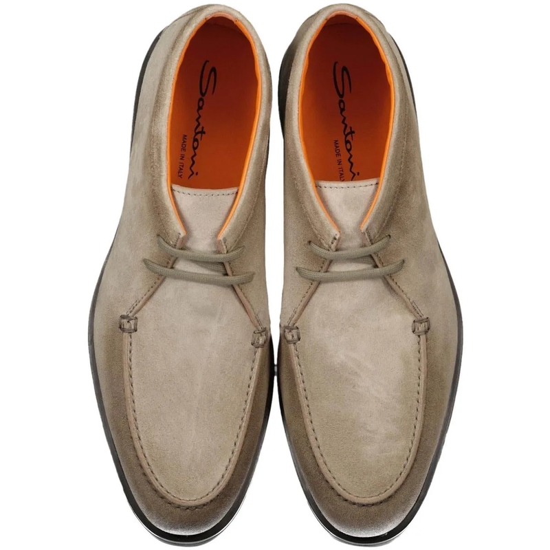 Santoni Derbys Heren Rock Veterschoen Beige beige(Image 4)